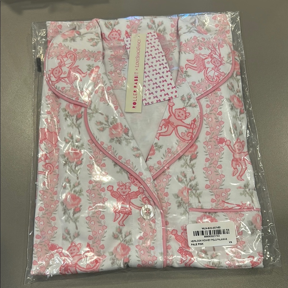 Roller Rabbit x LoveShackFancy monkey polo pajamas